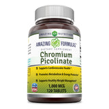 Amazing Formulas Chromium Picolinate Supplement 1000 Mcg 120 Tablets