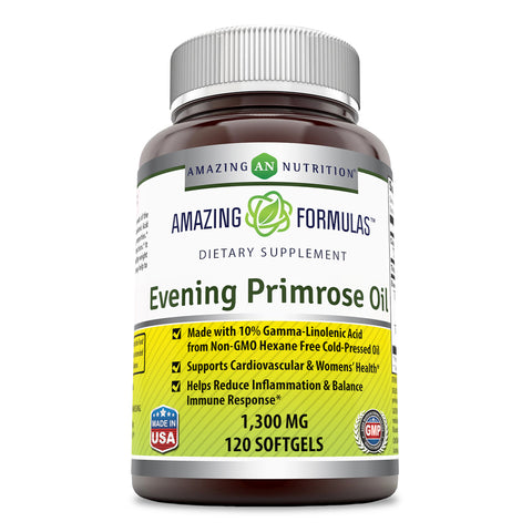 Amazing Formulas Evening Primrose Oil 1300 Mg 120 Softgels