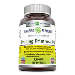Amazing Formulas Evening Primrose Oil 1300 Mg 120 Softgels