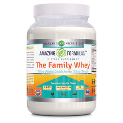 Amazing Formulas The Family Whey Premium Vanilla Flavor 2 Lbs
