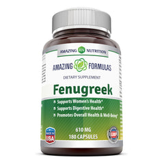 Amazing Formulas Fenugreek Seed Supplement 610 Mg 180 Capsules