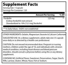 Amazing Formulas Forskolin 125 Mg 120 Capsules