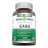 Amazing Formulas GABA 750 Mg 200 Veggie Capsules