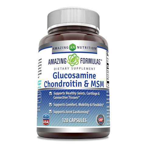 Amazing Fomulas Glucosamine Chondroitin and MSM 120 Capsules