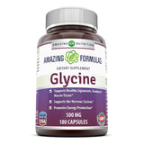 Amazing Formulas Glycine 500 Mg 180 Capsules