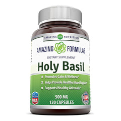 Amazing Formulas Holy Basil Dietary Supplement 500 Mg 120 Capsules