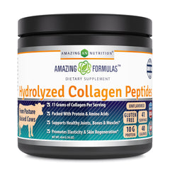 Amazing Formulas Hydrolyzed Collagen Peptides Unflavored 16 Oz 454 Grams