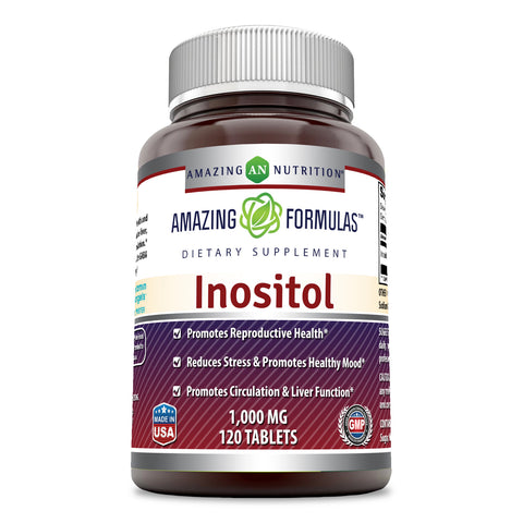 Amazing Formulas Inositol 1000 Mg 120 Tablets
