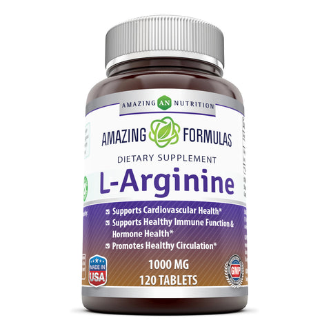 Amazing Formulas L Arginine 1000 Mg 120 Tablets