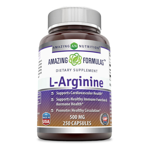 Amazing Formulas L Arginine 500 Mg 250 Capsules