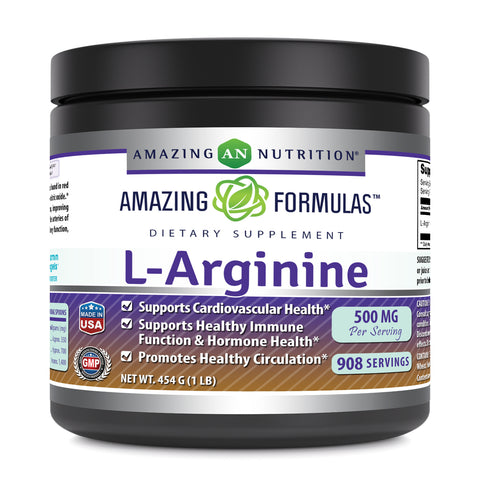 Amazing Formulas L Arginine 1 Lb 454 Servings