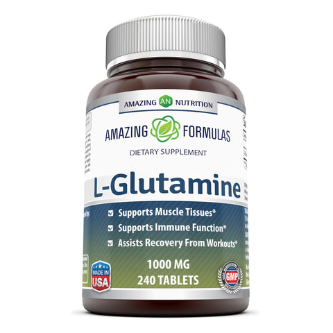 Amazing Formulas L Glutamine 1000 Mg 240 Tablets