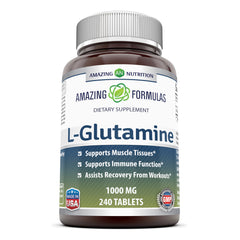 Amazing Formulas L Glutamine 1000 Mg 240 Tablets