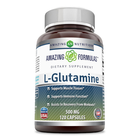 Amazing Formulas L Glutamine 500 Mg 120 Capsules