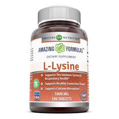 Amazing Formulas L Lysine 1000 Mg 180 Tablets