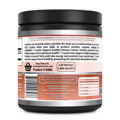 Amazing Formulas L Lysine Powder 500 Gram 735 Servings