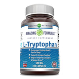 Amazing Formulas L Tryptophan Dietary Supplement 500 Mg 120 Capsules