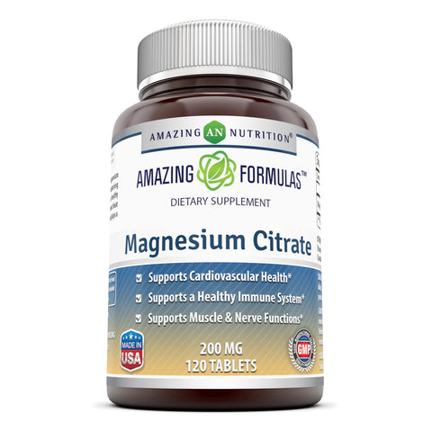 Amazing Formulas Magnesium Citrate 200 Mg 120 Tablets