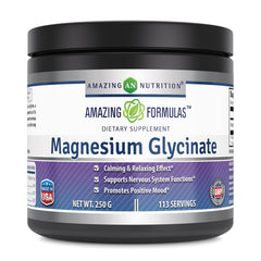 Amazing Formulas Magnesium Glycinate 250 Gram 113 Servings