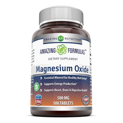 Amazing Formulas Magnesium Oxide 500 Mg 180 Tablets