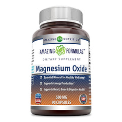 Amazing Formulas Magnesium Oxide 500 Mg 90 Quick Release Capsules
