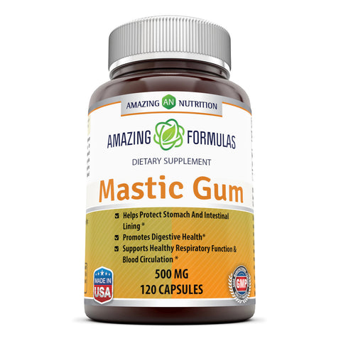 Amazing Formulas Mastic Gum 500 Mg 120 Capsules