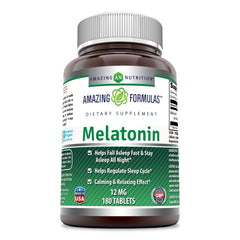Amazing Formulas Melatonin 12 Mg 180 Tablets