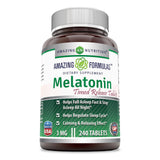 Amazing Formulas Melatonin Time Release Tablets 3 Mg 240 Tablets