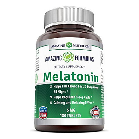 Amazing Formulas Melatonin 5 Mg 180 Tablets