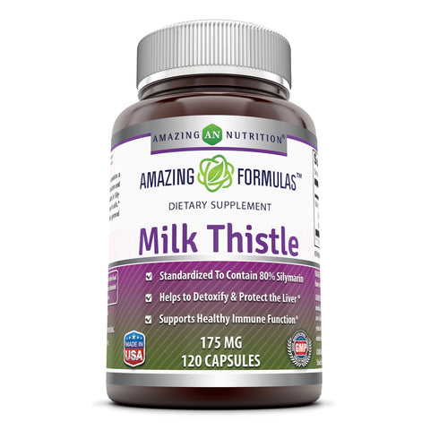 Amazing Formulas Milk Thistle 175 Mg 120 Capsules