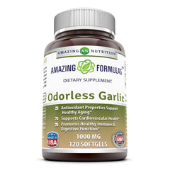Amazing Formulas Odorless Garlic 1000 Mg 120 Softgels