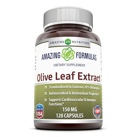 Amazing Formulas Olive Leaf Extract 150 Mg 120 Capsules