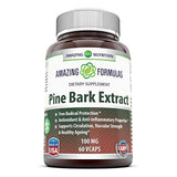 Amazing Formulas Pine Bark Extract 100 Mg 60 Veggie Capsules