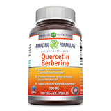 Amazing Formulas Quercetin Berberine 500 Mg 180 Veggie Capsules