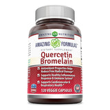 Amazing Formulas Quercetin 800 Mg With Bromelain 165 Mg 120 Veggie Capsules