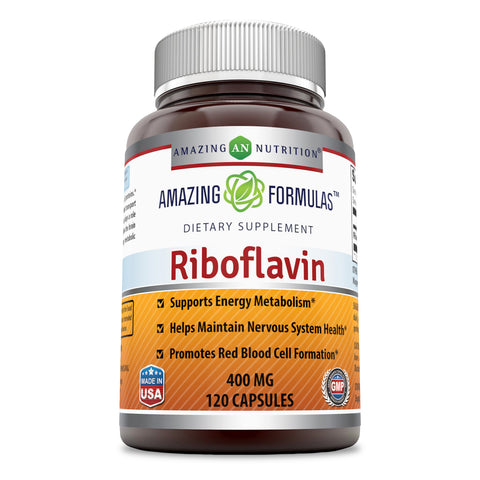 Amazing Formulas Riboflavin 400 Mg 120 Capsules