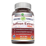 Amazing Formulas Saffron Extract With SATIEREAL 88.25 Mg 60 Veggie Capsules