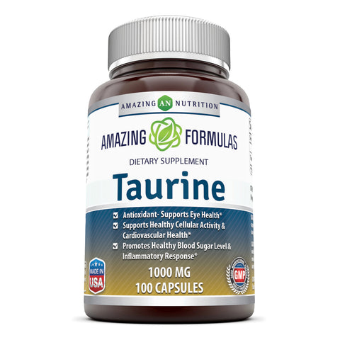 Amazing Formulas Taurine 1000 Mg 100 Capsules
