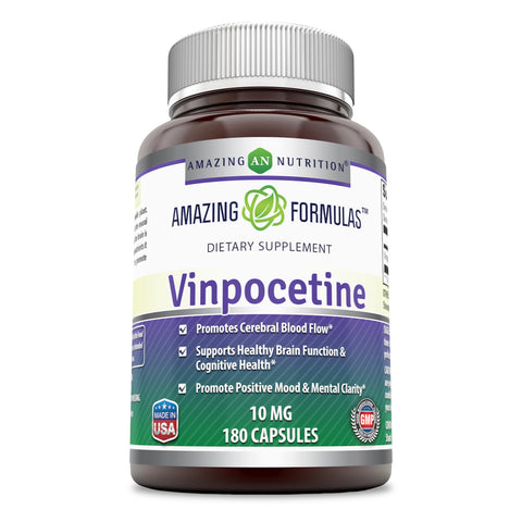 Amazing Formulas Vinpocetine 10 Mg 180 Capsules