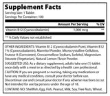 Amazing Formulas Vitamin B12 1000 Mcg 100 Chewable Tablets