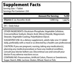 Amazing Formulas Vitamin C 1000 Mg 250 Tablets