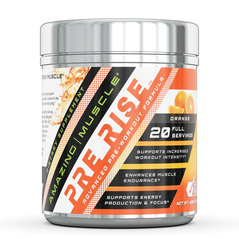 Amazing Muscle Pre Rise Advanced Pre Workout Formula 20 servings Fruit Punch