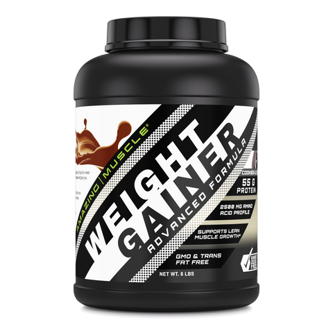 Amazing Muscle Whey Protein Gainer Cookies & Cream Flavor 6 Lbs