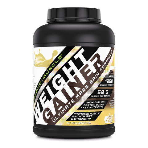 Amazing Muscle Whey Protein Gainer Vanilla Flavor 6 Lbs