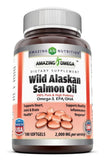 Amazing Omega Wild Alaskan Salmon Oil 2000 Mg 180 Softgels