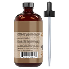Beauty Aura Black Pepper Essential Oil 4 Fl Oz (118 Ml)