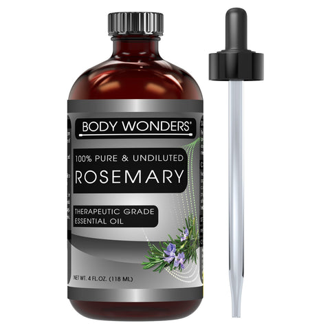 Body Wonders 100% Pure Rosemary Essential Oil 4 Fl Oz (118 Ml)