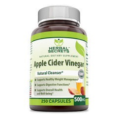 Herbal Secrets Apple Cider Vinegar 500 Mg 250 Capsules