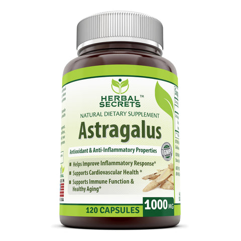 Herbal Secrets Astragalus 1000 Mg 120 Capsules