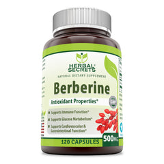Herbal Secrets Berberine 500 Mg 120 Capsules